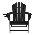 Ensemble de 4 chaises Adirondack d'extérieur Polytrends Aderson avec pouf