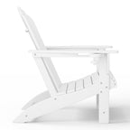 Ensemble de 4 chaises Adirondack d'extérieur Polytrends Aderson avec pouf