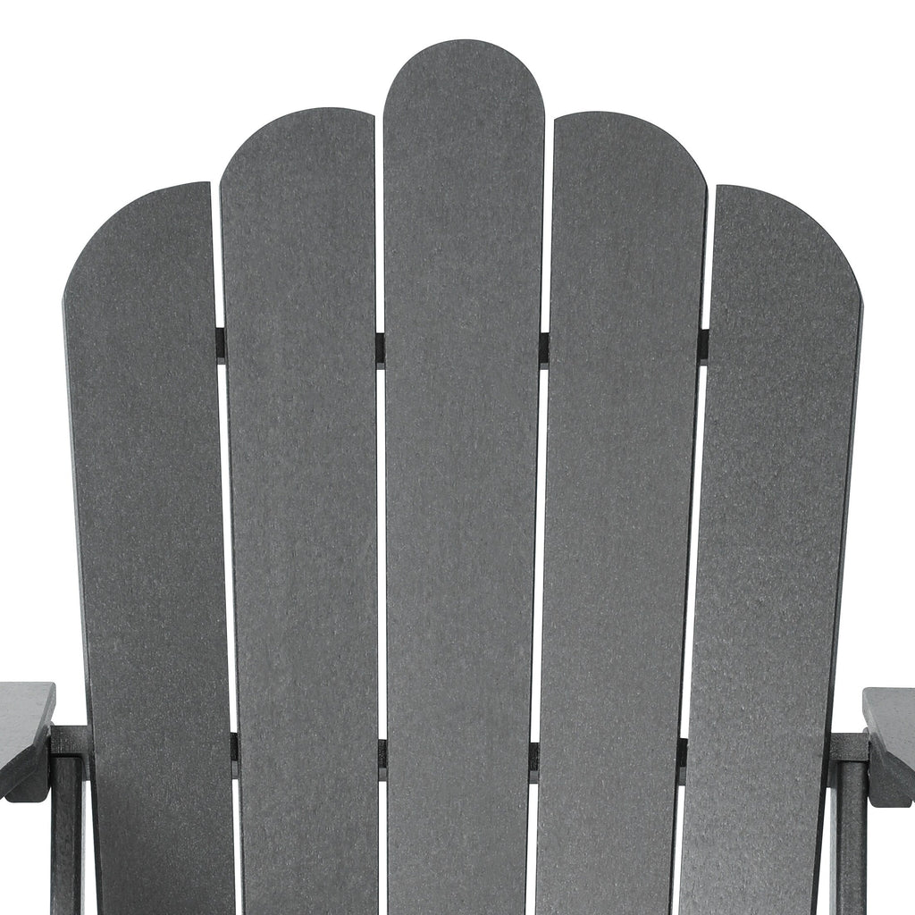 Ensemble de 4 chaises Adirondack d'extérieur Polytrends Aderson avec pouf