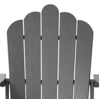 Ensemble de 4 chaises Adirondack d'extérieur Polytrends Aderson avec pouf