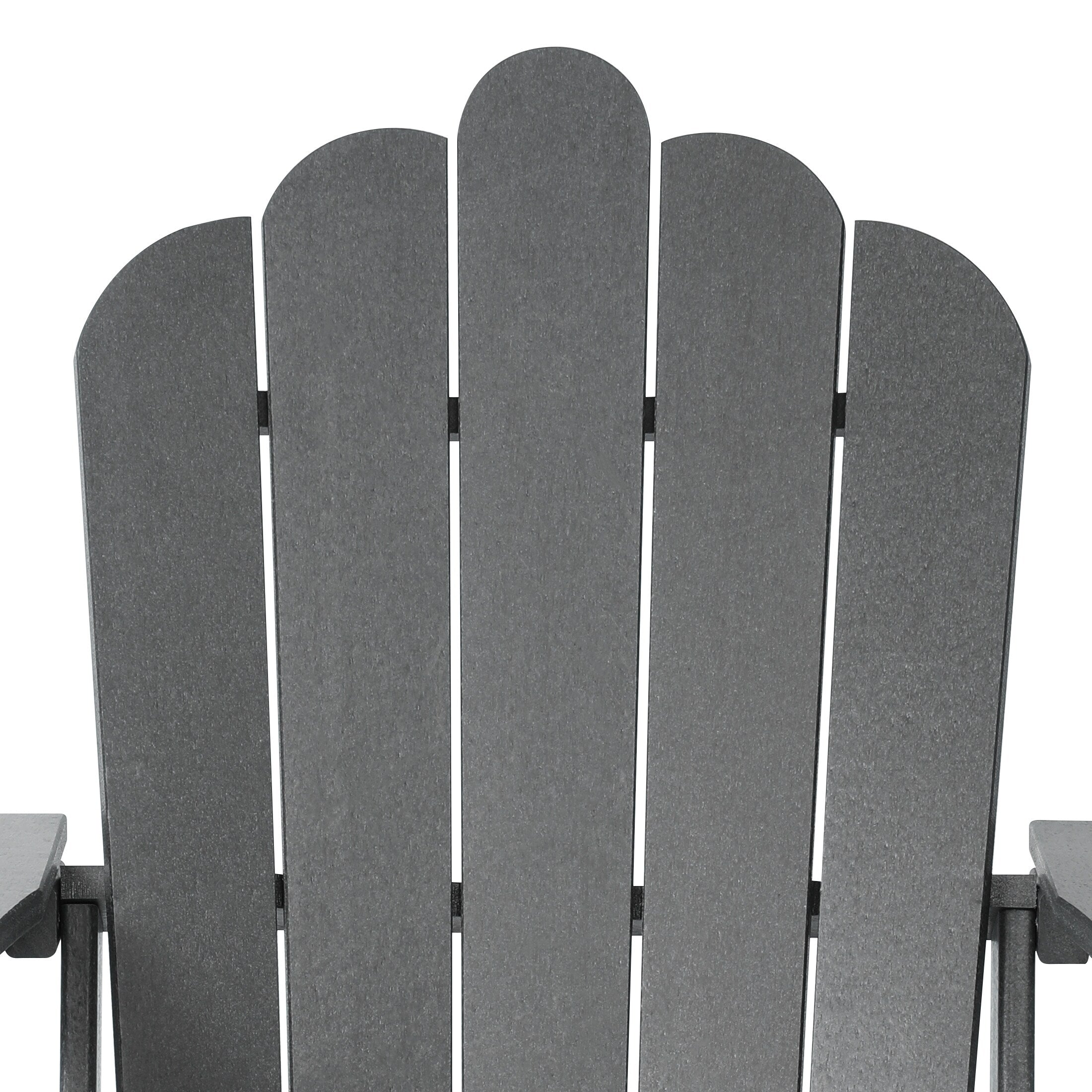 Ensemble de 4 chaises Adirondack d'extérieur Polytrends Aderson avec pouf