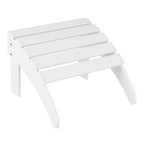Ensemble de 4 chaises Adirondack d'extérieur Polytrends Aderson avec pouf