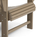 Ensemble de 4 chaises Adirondack d'extérieur Polytrends Aderson avec pouf