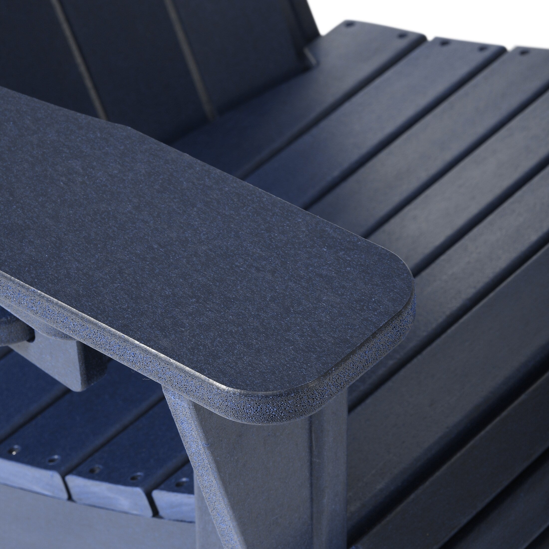 Ensemble de 4 chaises Adirondack d'extérieur Polytrends Aderson avec pouf