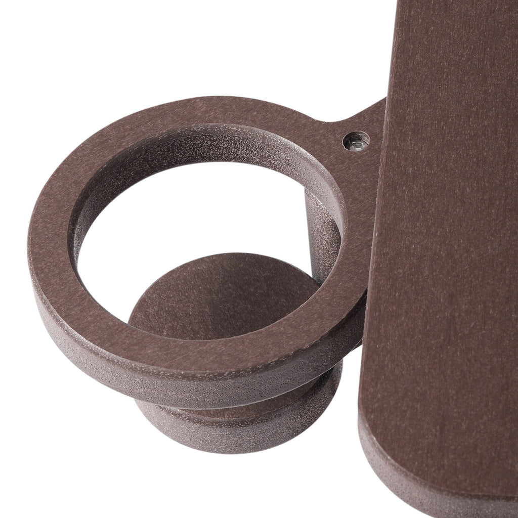 Ensemble de 4 chaises Adirondack d'extérieur Polytrends Aderson avec pouf