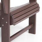 Ensemble de 4 chaises Adirondack d'extérieur Polytrends Aderson avec pouf