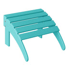 Ensemble de 4 chaises Adirondack d'extérieur Polytrends Aderson avec pouf