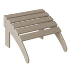 Ensemble de 4 chaises Adirondack d'extérieur Polytrends Aderson avec pouf