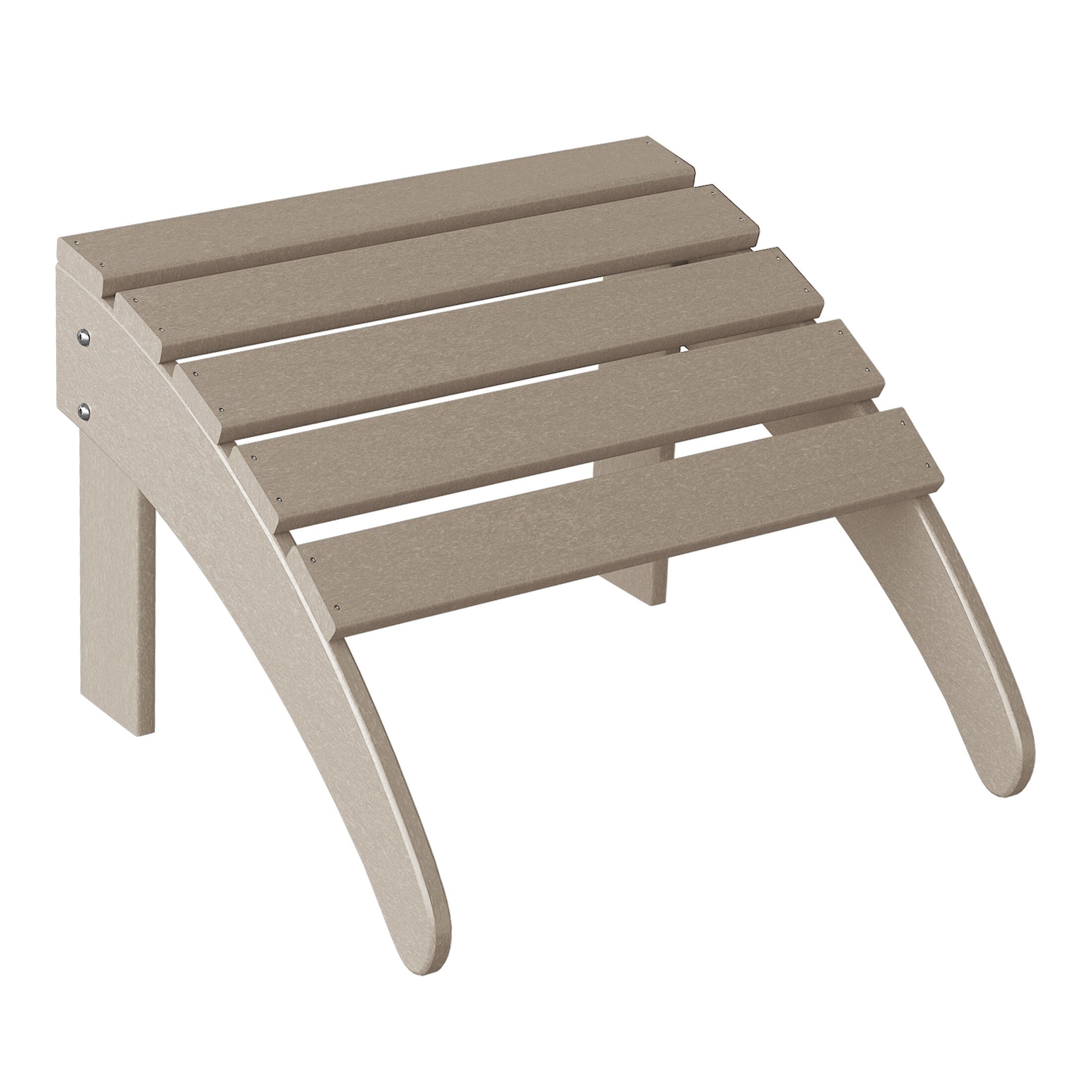 Ensemble de 4 chaises Adirondack d'extérieur Polytrends Aderson avec pouf
