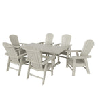 Ensemble de salle à manger d'extérieur Polytrends Altura 7 pièces, écologique, toutes saisons, avec fauteuils