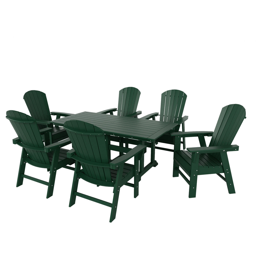 Ensemble de salle à manger d'extérieur Polytrends Altura 7 pièces, écologique, toutes saisons, avec fauteuils