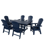 Ensemble de salle à manger d'extérieur Polytrends Altura 7 pièces, écologique, toutes saisons, avec fauteuils