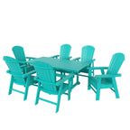 Ensemble de salle à manger d'extérieur Polytrends Altura 7 pièces, écologique, toutes saisons, avec fauteuils