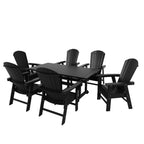 Ensemble de salle à manger d'extérieur Polytrends Altura 7 pièces, écologique, toutes saisons, avec fauteuils