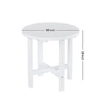 Chaises Adirondack Polytrends Altura Classic Outdoor écologiques toutes saisons avec table d'appoint (ensemble de 3 pièces)