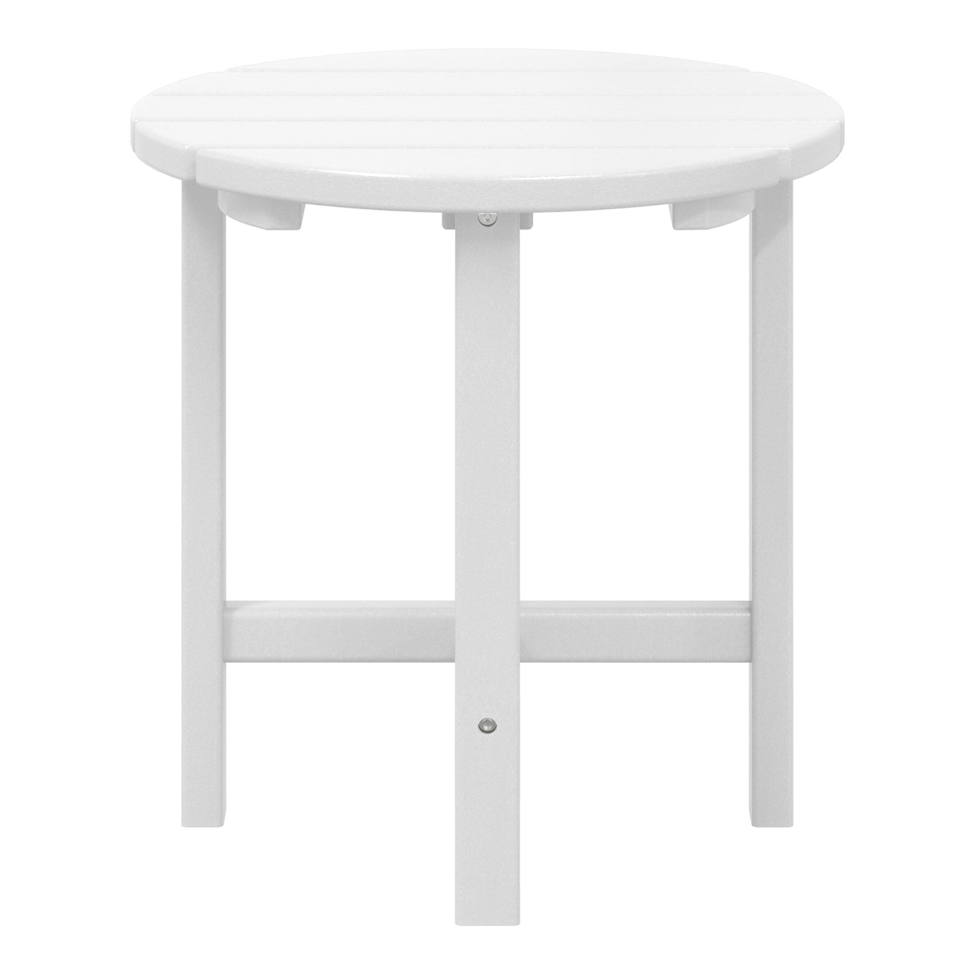 Polytrends Altura Eco-friendly All Weather Round 18 Side Table