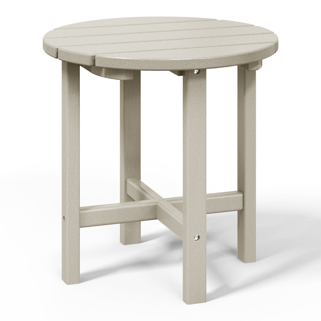 Polytrends Altura Eco-friendly All Weather Round 18 Side Table