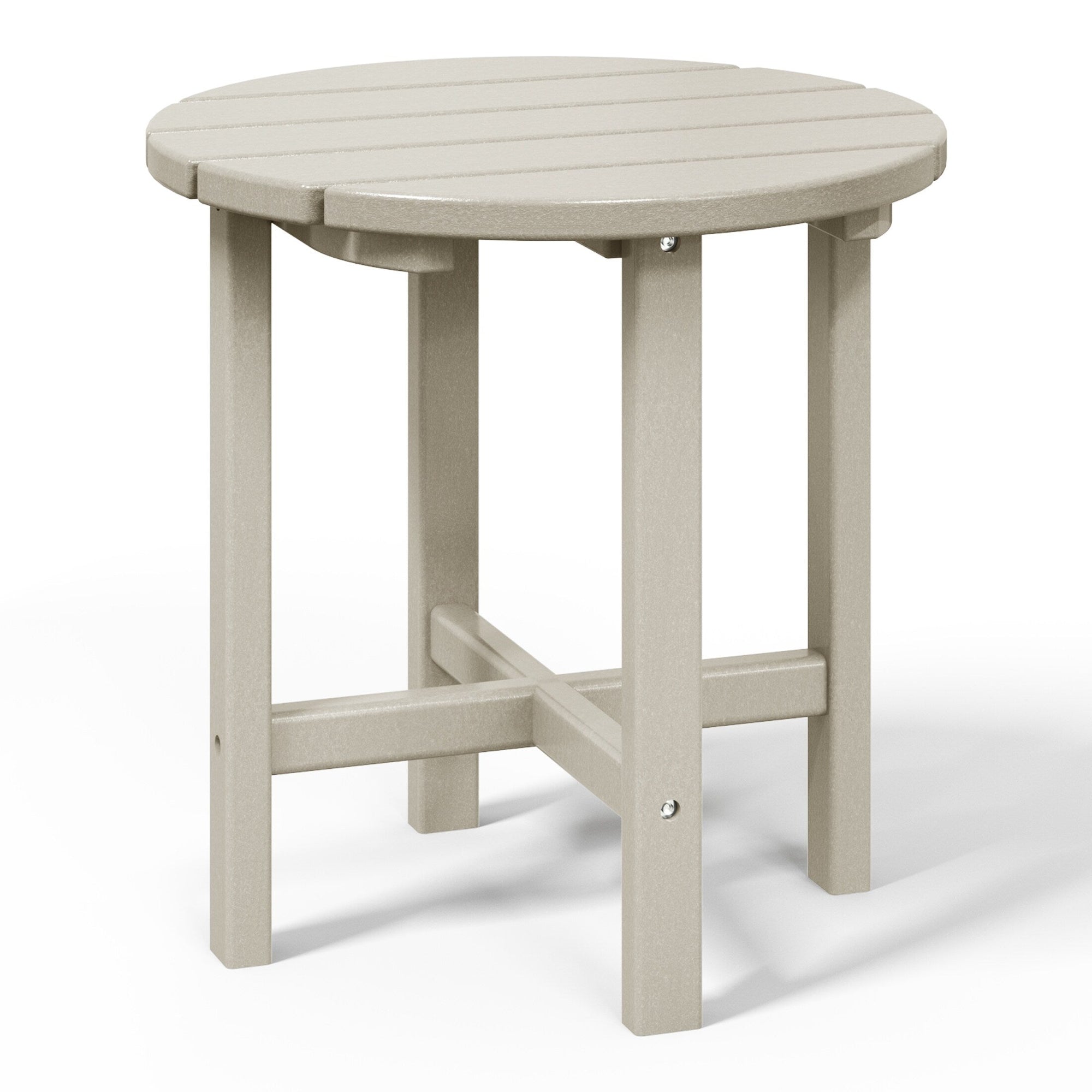 Polytrends Altura Eco-friendly All Weather Round 18 Side Table