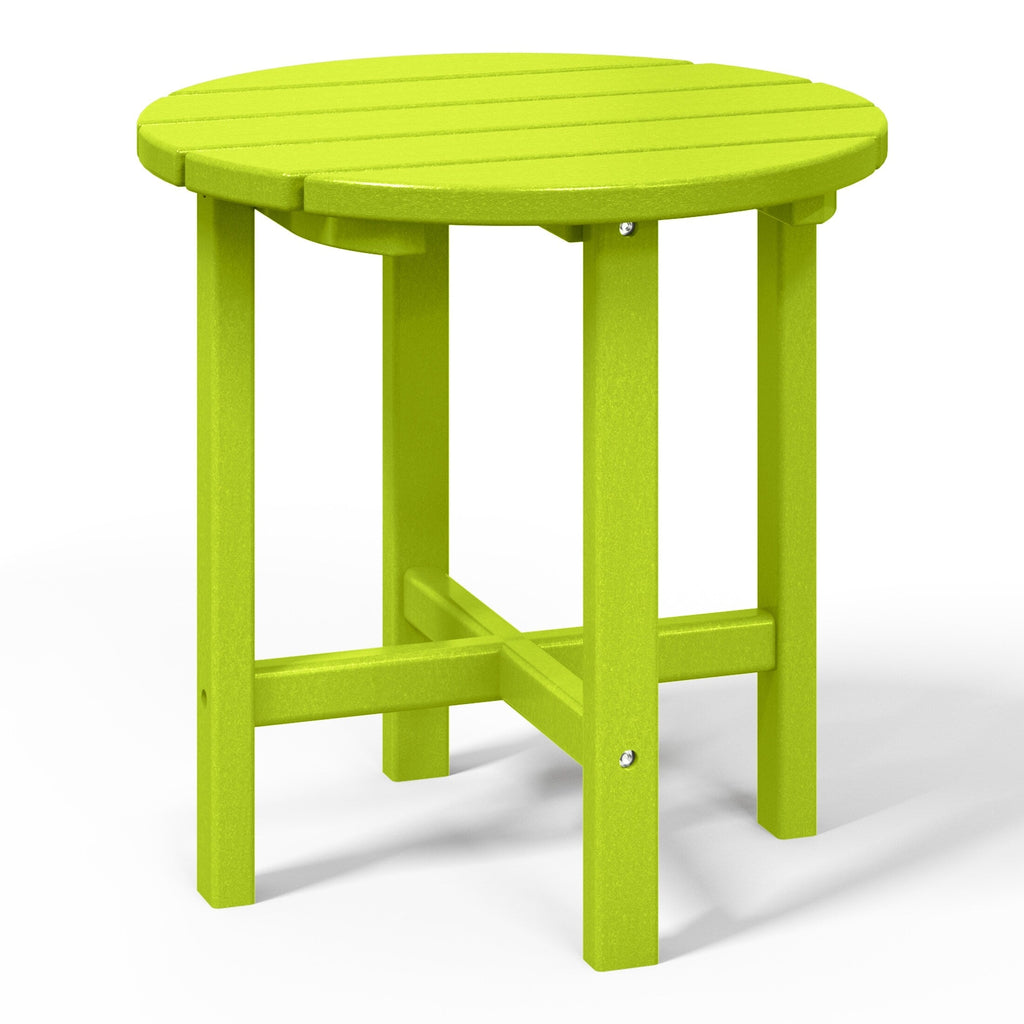 Polytrends Altura Eco-friendly All Weather Round 18 Side Table