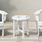 Polytrends Altura Eco-friendly All Weather Round 18 Side Table