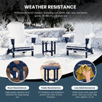 Polytrends Altura Eco-friendly All Weather Round 18 Side Table