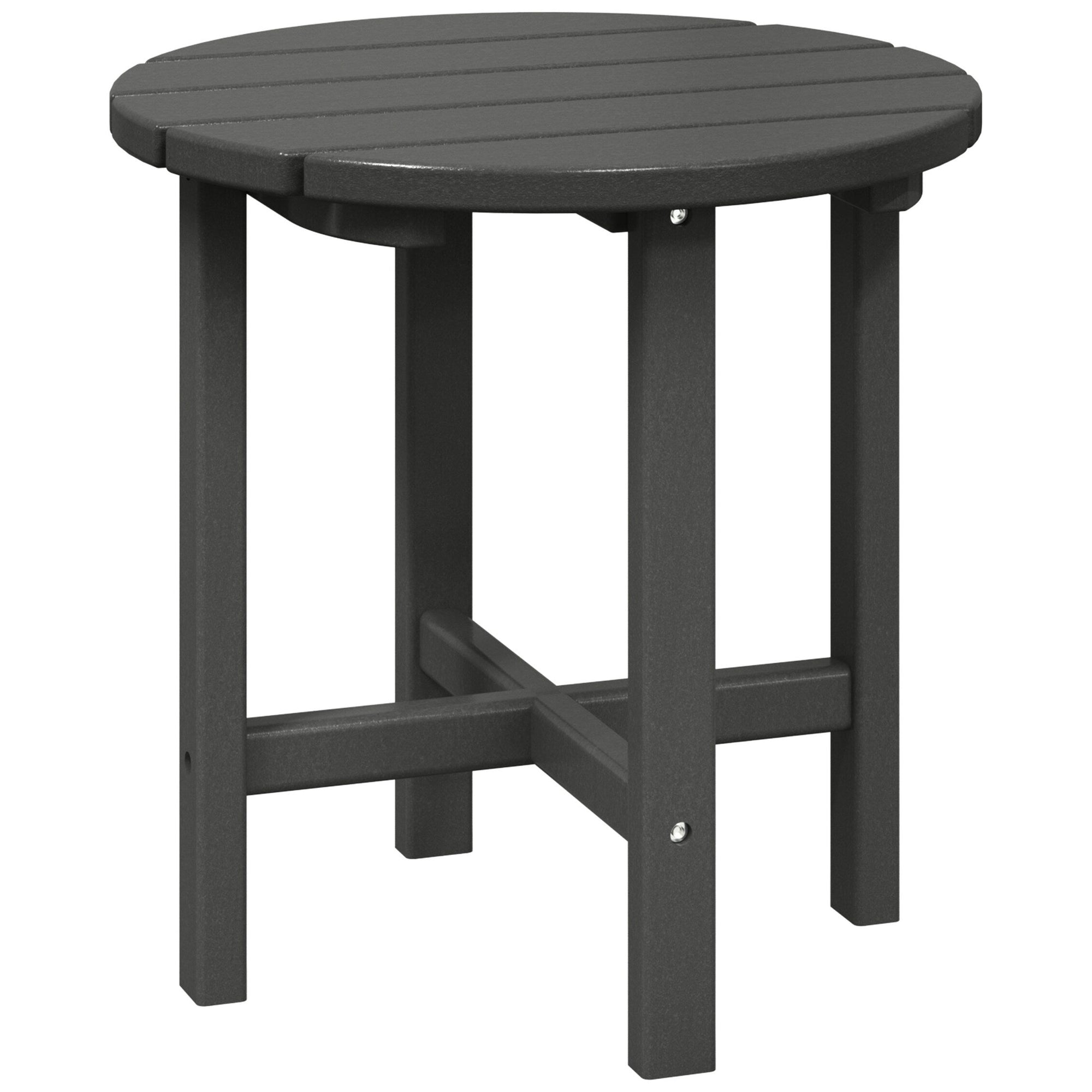 Polytrends Altura Eco-friendly All Weather Round 18 Side Table