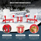 Polytrends Altura Eco-friendly All Weather Round 18 Side Table