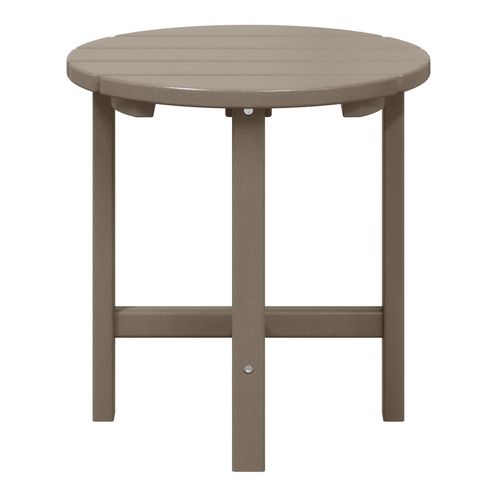 Polytrends Altura Eco-friendly All Weather Round 18 Side Table