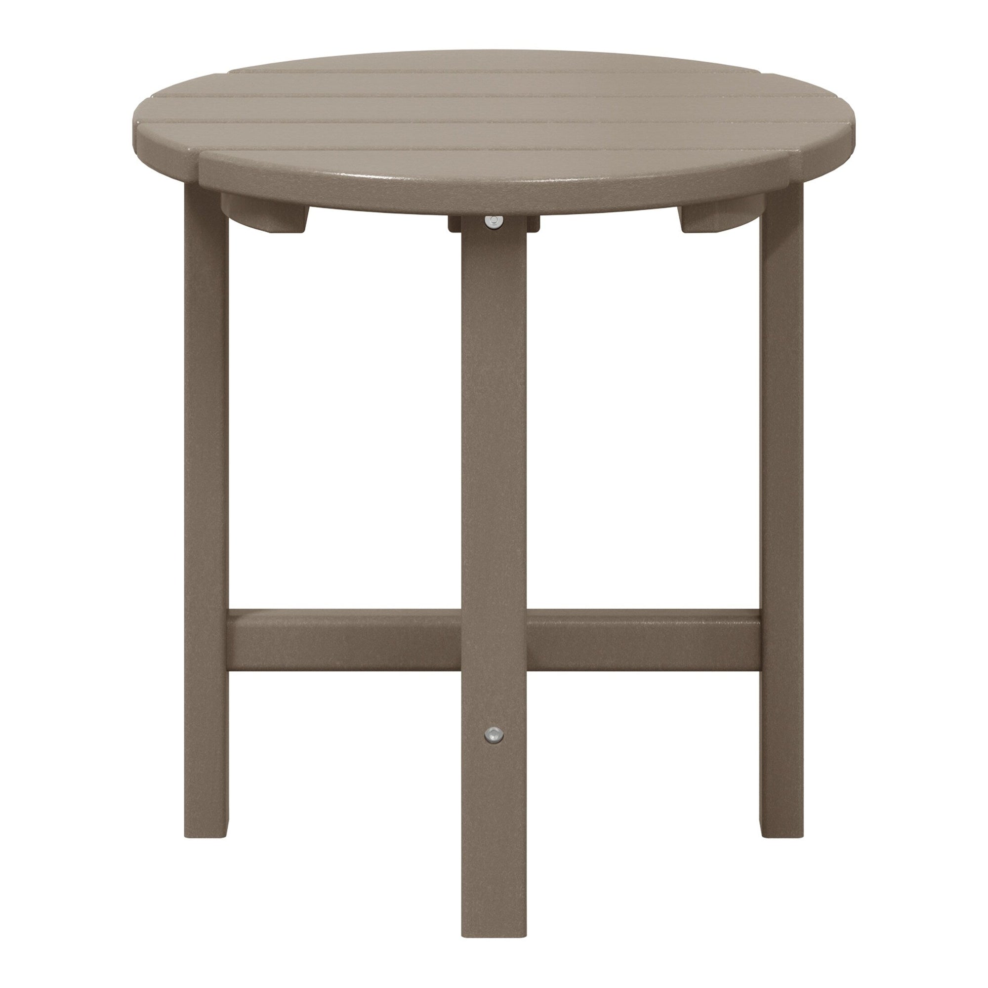 Polytrends Altura Eco-friendly All Weather Round 18 Side Table