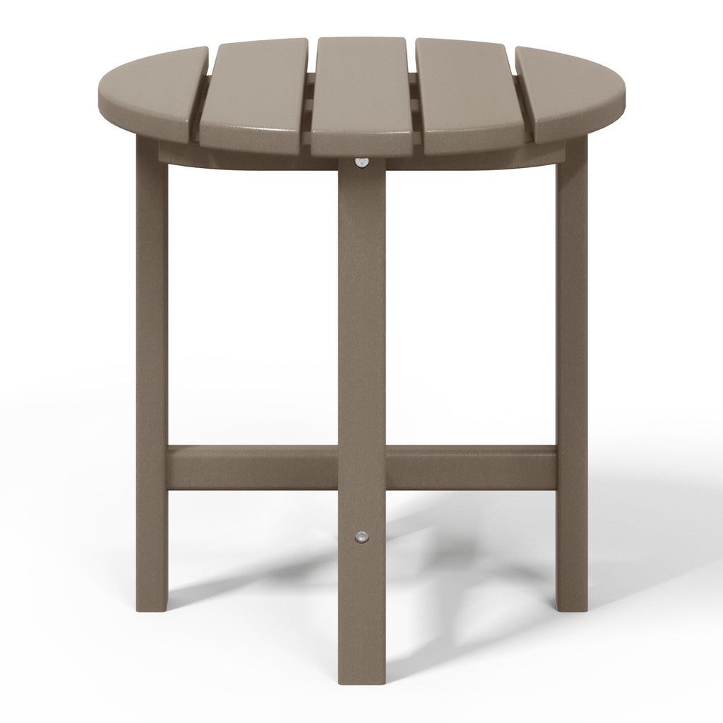 Polytrends Altura Eco-friendly All Weather Round 18 Side Table
