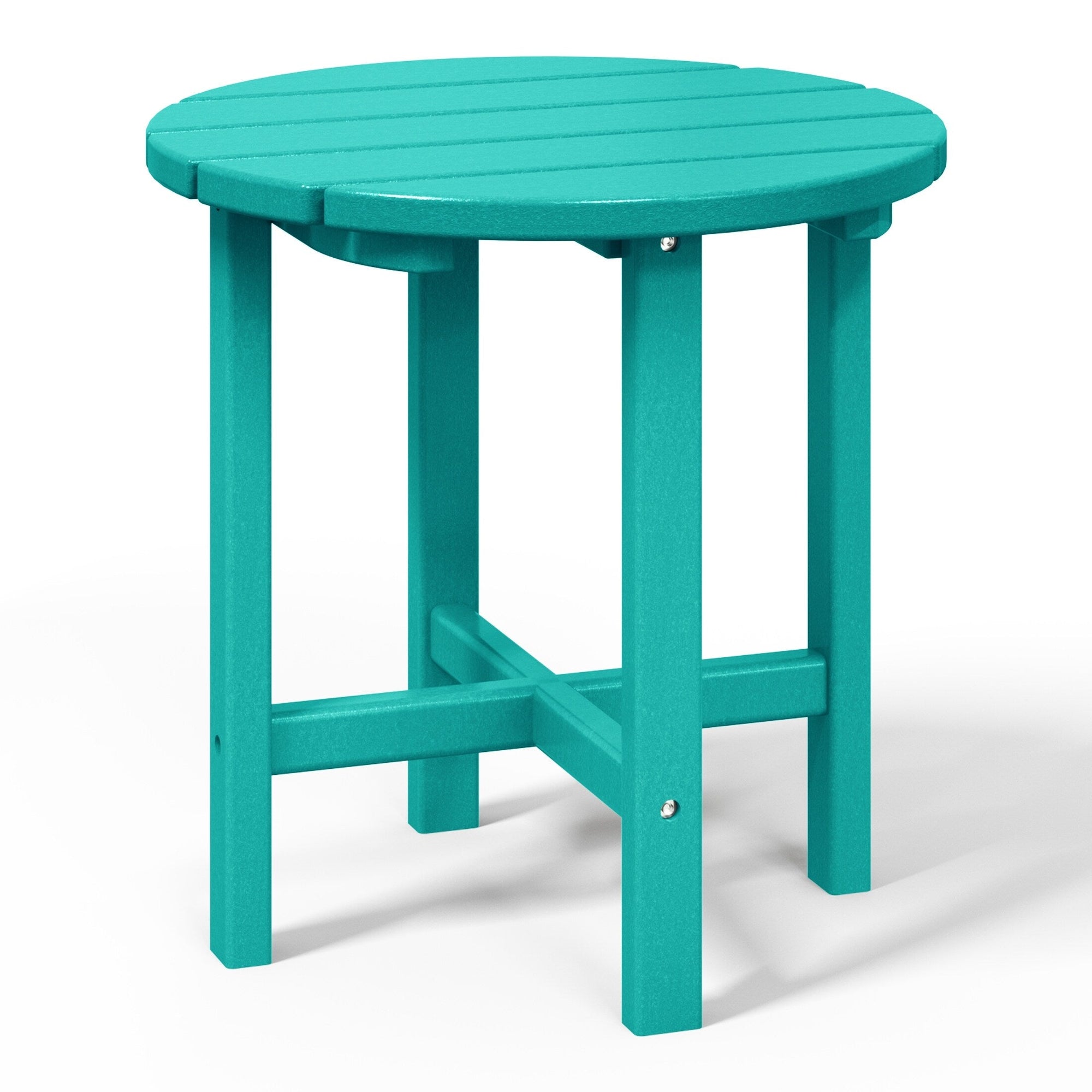 Polytrends Altura Eco-friendly All Weather Round 18 Side Table