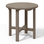 Polytrends Altura Eco-friendly All Weather Round 18 Side Table