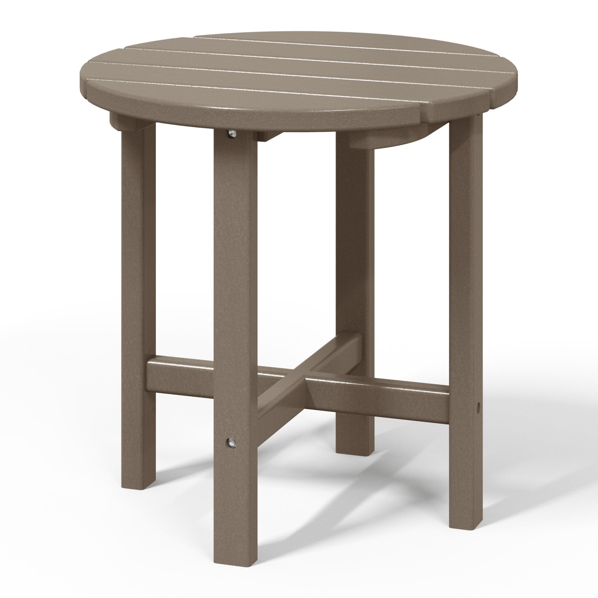 Polytrends Altura Eco-friendly All Weather Round 18 Side Table