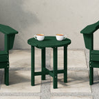Polytrends Altura Eco-friendly All Weather Round 18 Side Table