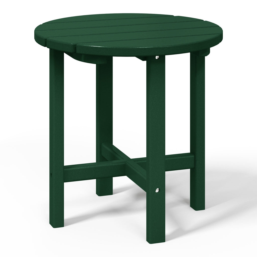 Polytrends Altura Eco-friendly All Weather Round 18 Side Table
