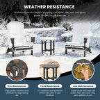 Polytrends Altura Eco-friendly All Weather Round 18 Side Table