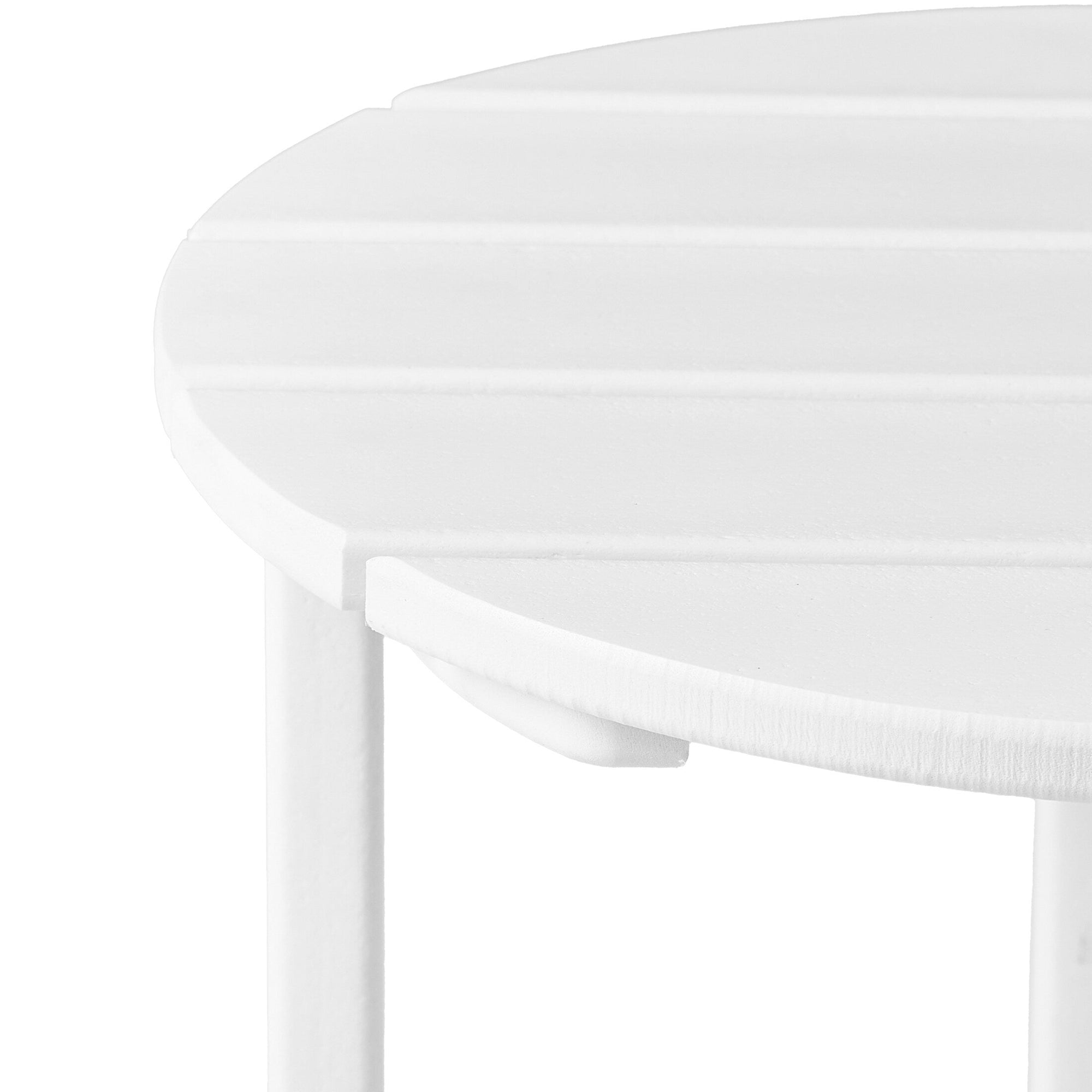 Polytrends Altura Eco-friendly All Weather Round 18 Side Table