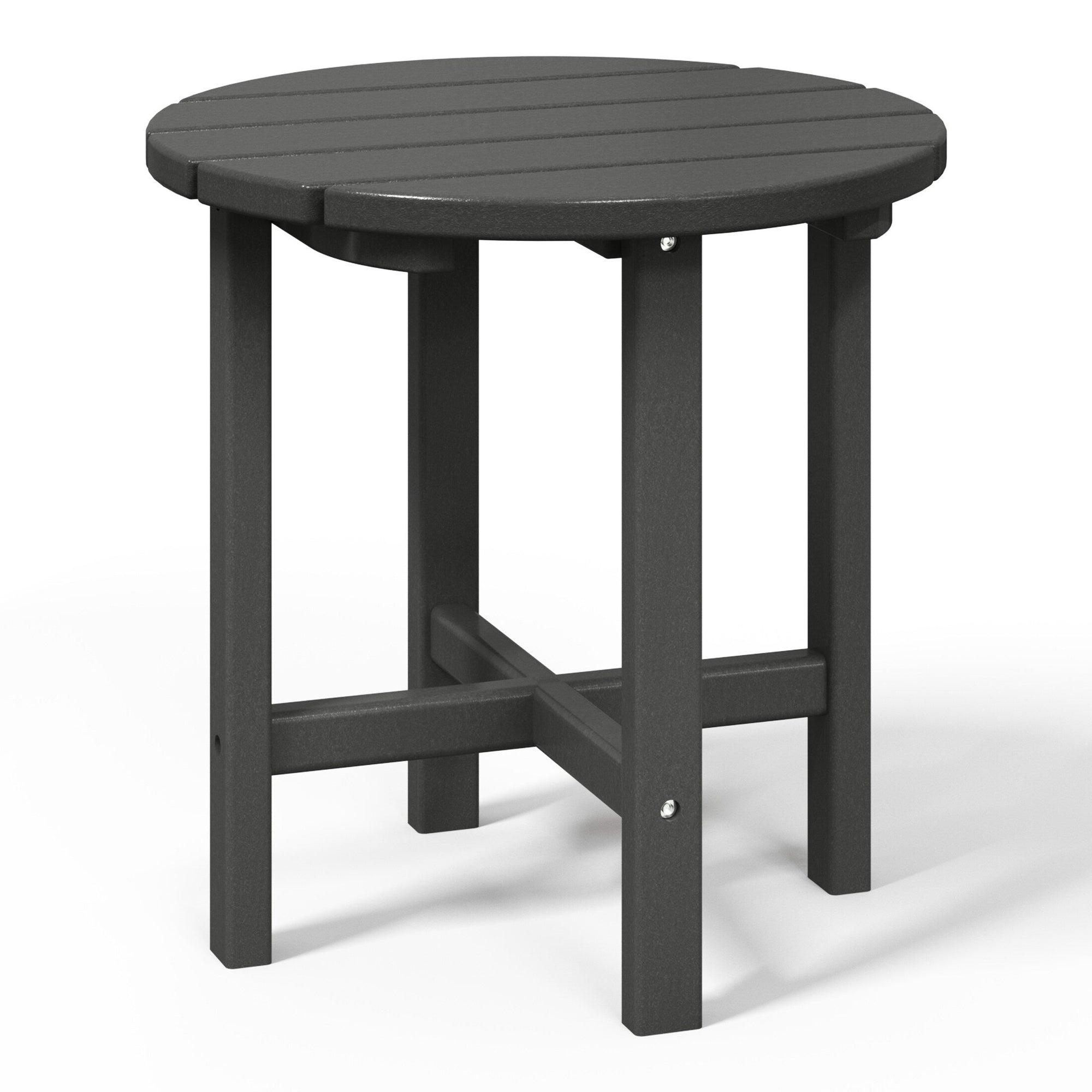 Polytrends Altura Eco-friendly All Weather Round 18 Side Table
