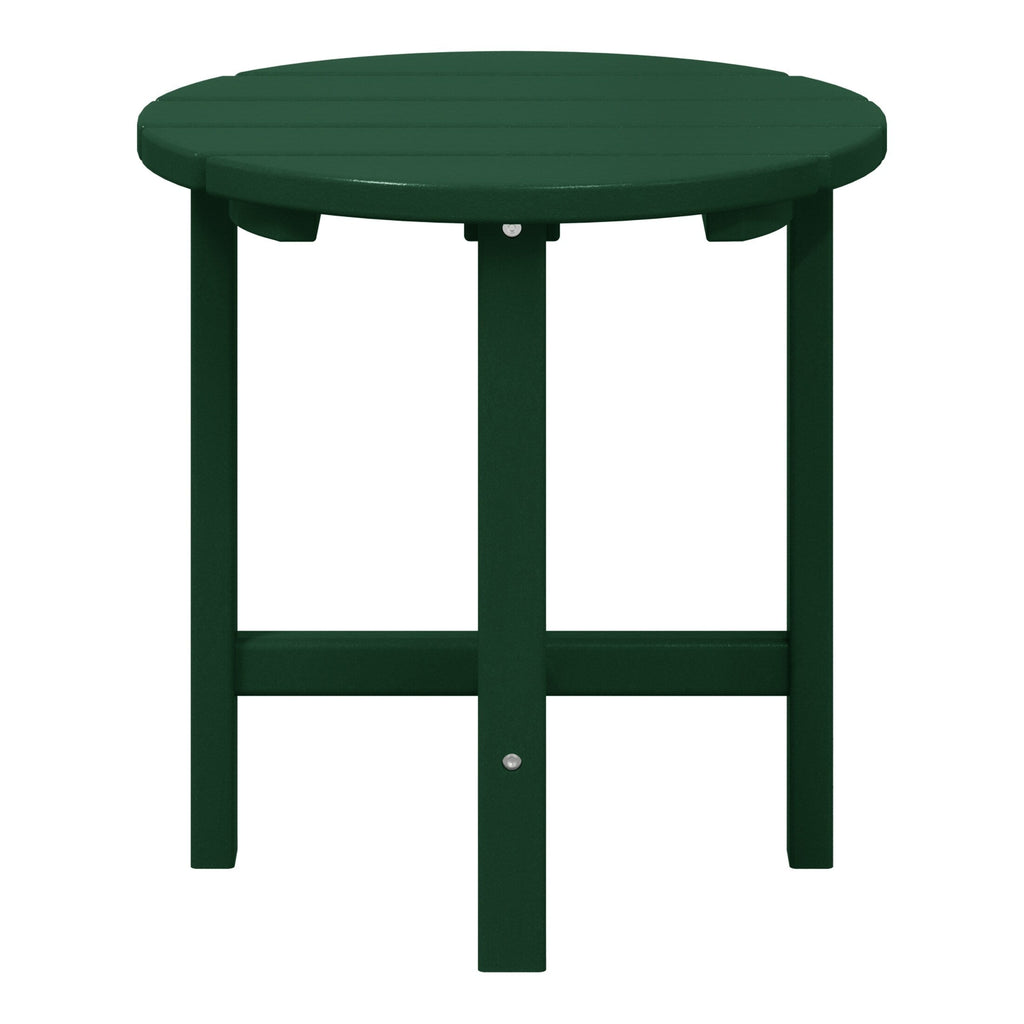Polytrends Altura Eco-friendly All Weather Round 18 Side Table