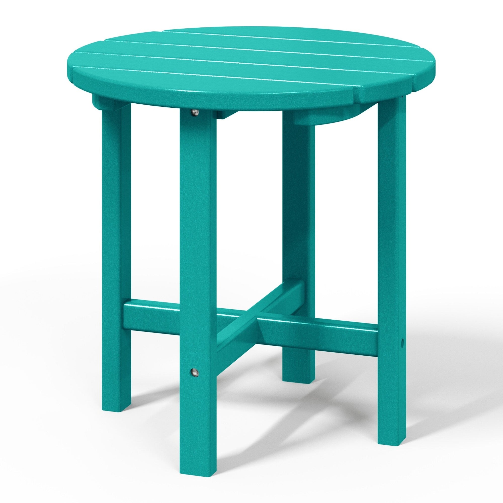 Polytrends Altura Eco-friendly All Weather Round 18 Side Table