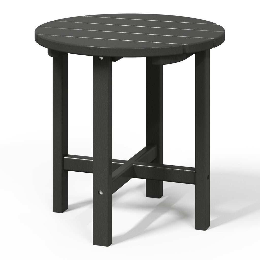 Polytrends Altura Eco-friendly All Weather Round 18 Side Table