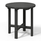 Polytrends Altura Eco-friendly All Weather Round 18 Side Table