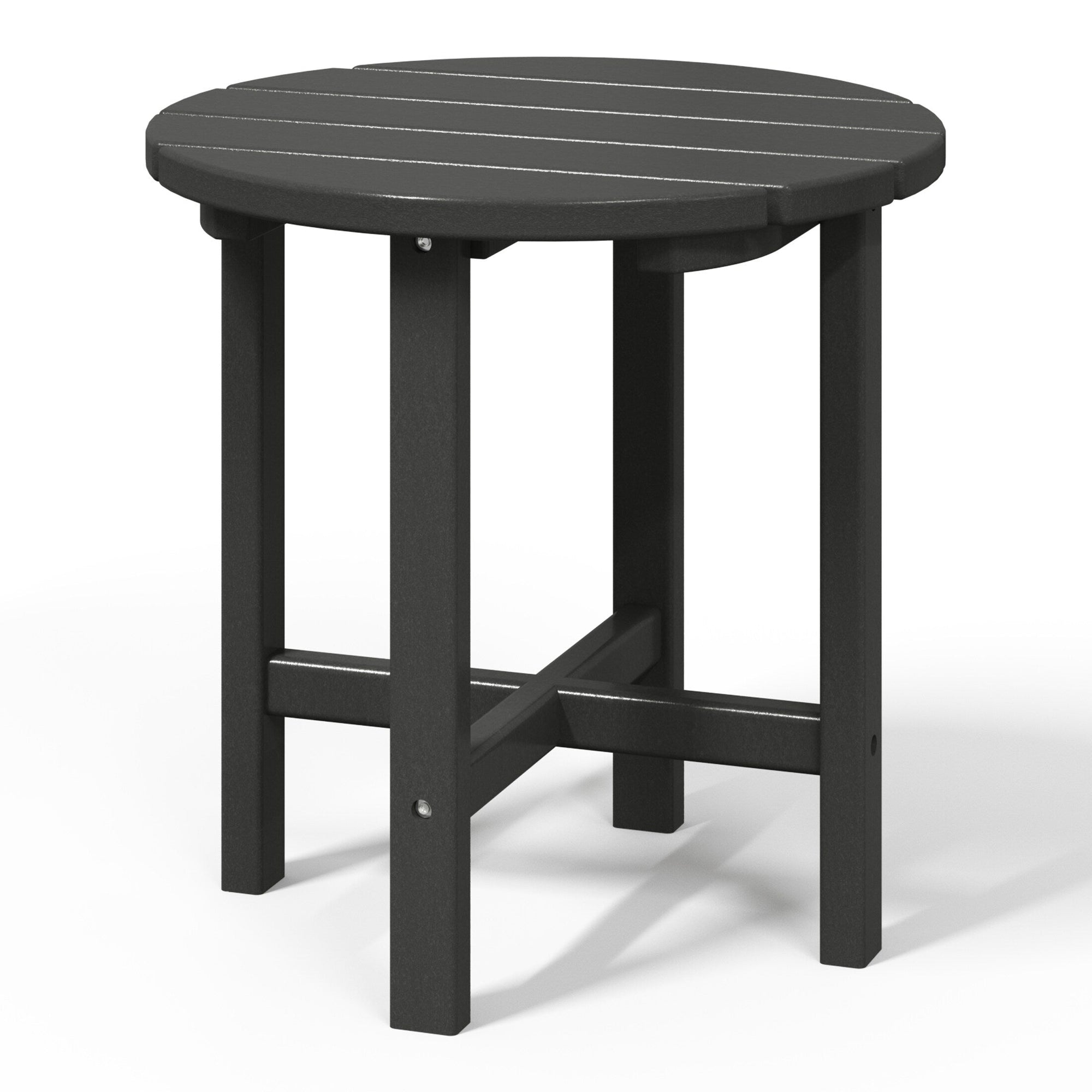 Polytrends Altura Eco-friendly All Weather Round 18 Side Table
