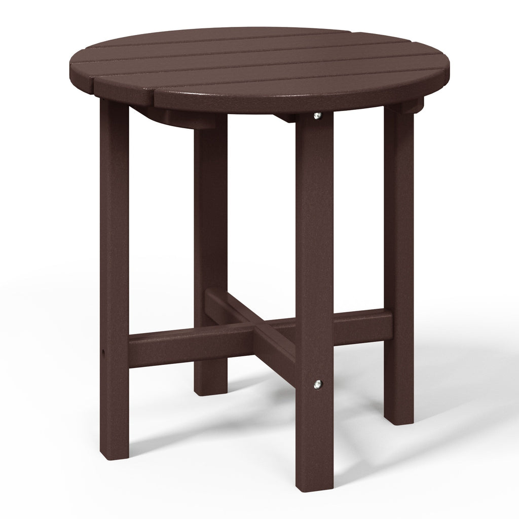 Polytrends Altura Eco-friendly All Weather Round 18 Side Table