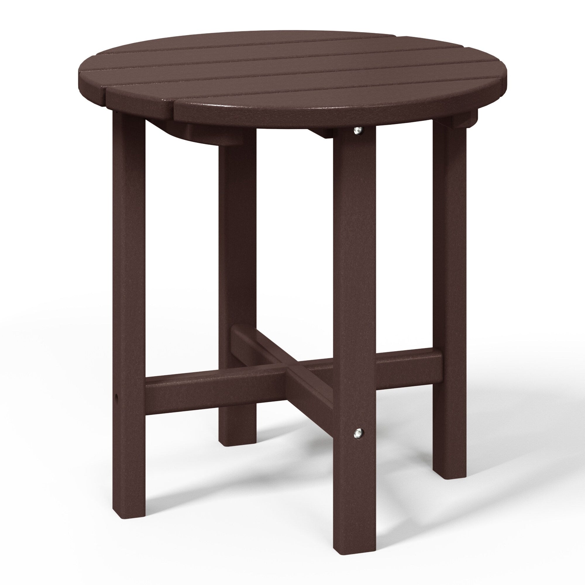 Polytrends Altura Eco-friendly All Weather Round 18 Side Table