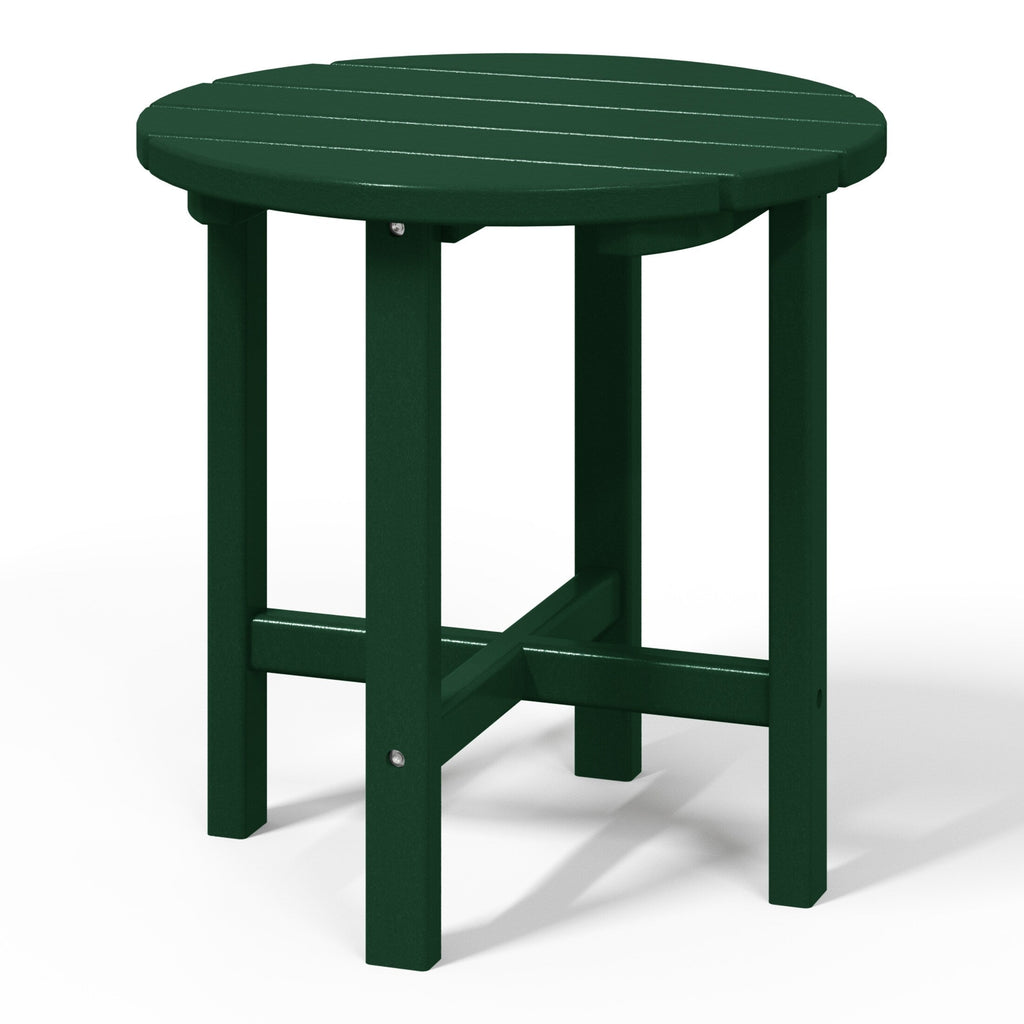 Polytrends Altura Eco-friendly All Weather Round 18 Side Table