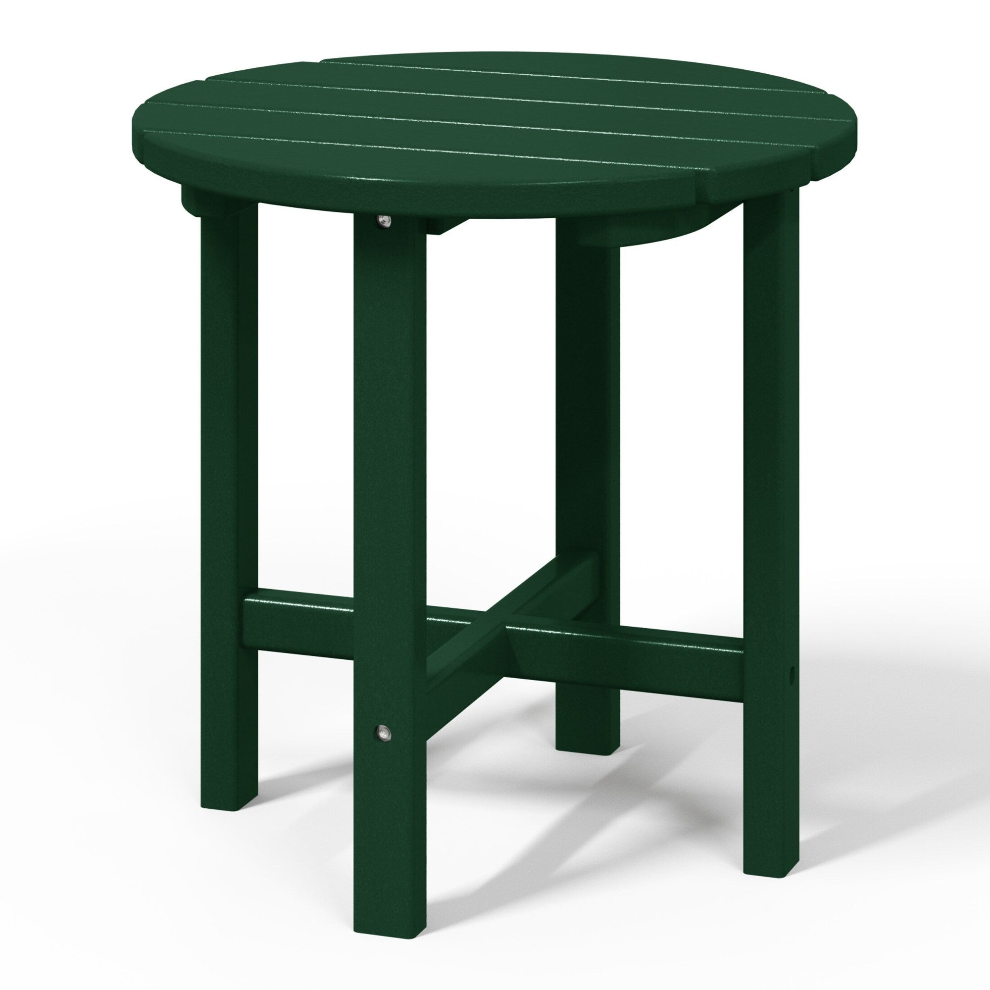 Polytrends Altura Eco-friendly All Weather Round 18 Side Table