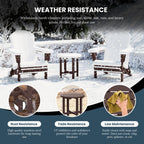 Polytrends Altura Eco-friendly All Weather Round 18 Side Table