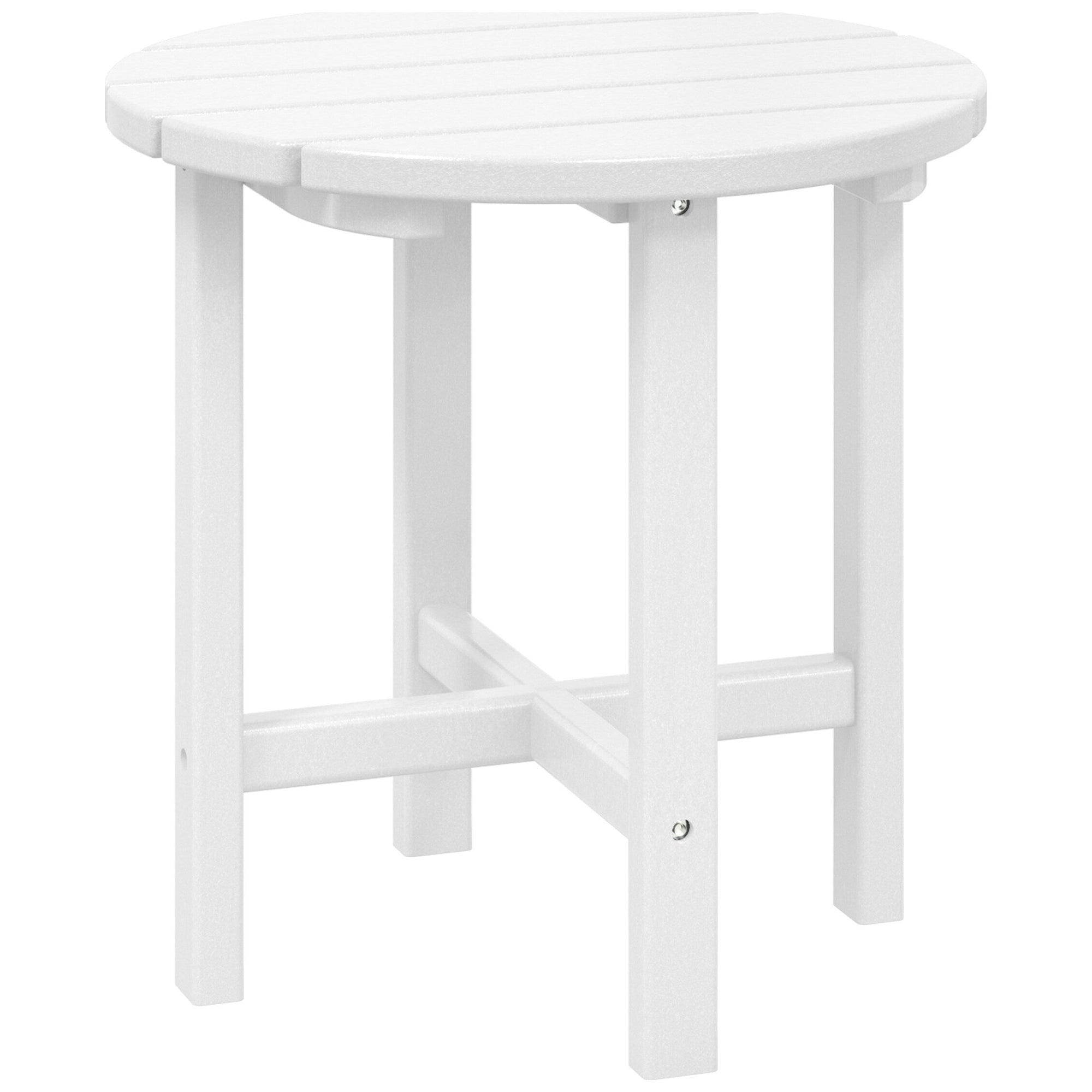 Polytrends Altura Eco-friendly All Weather Round 18 Side Table