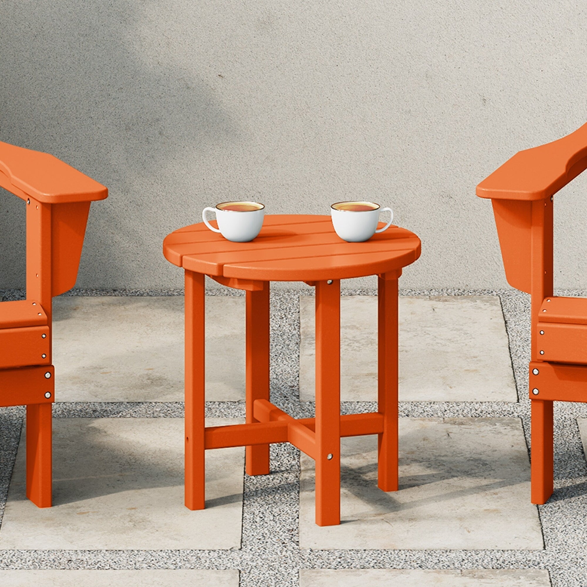 Polytrends Altura Eco-friendly All Weather Round 18 Side Table